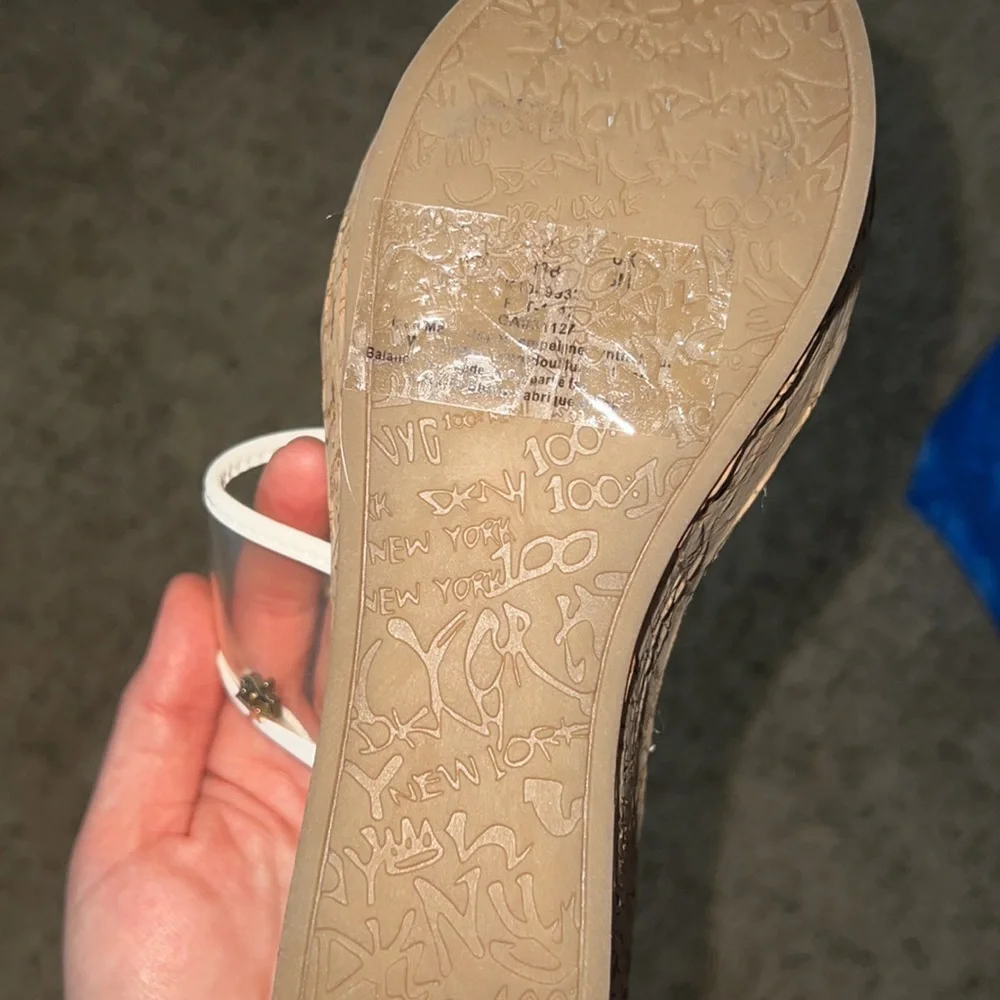 Clear plastic vintage Y2K platforms